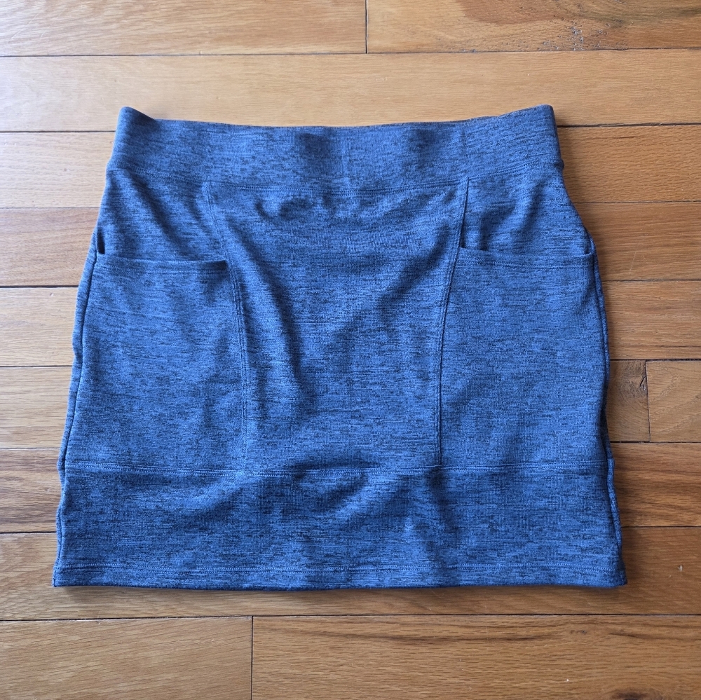 Toad&Co Heathered Blur Knit Pocket Skirt‎ Size Med